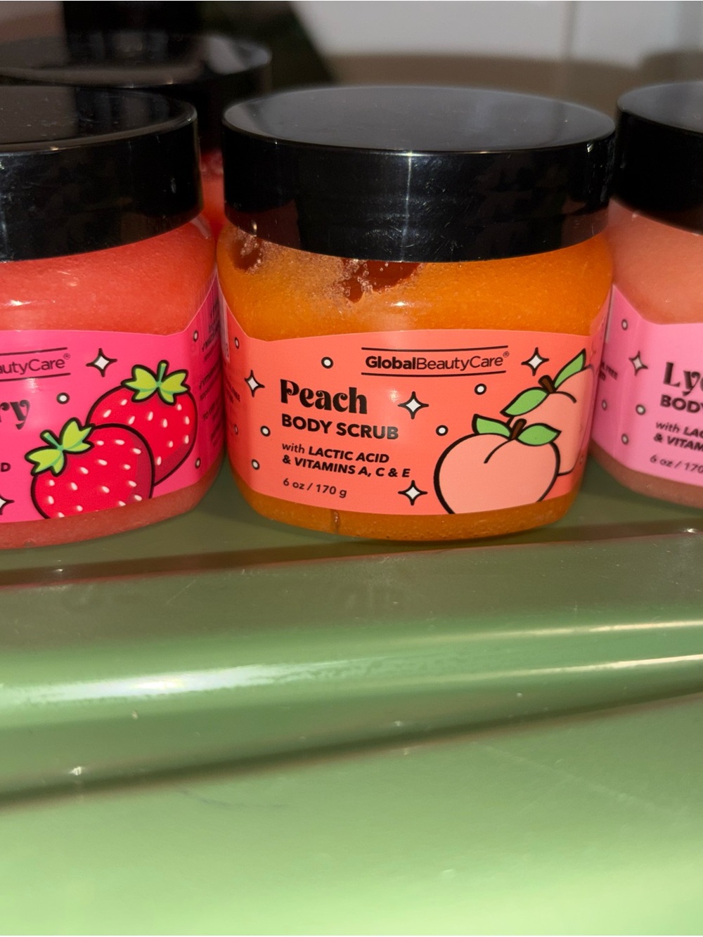 Peach Body Scrub - Orange